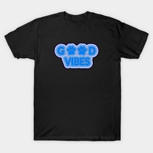 Dog Paws Good Vibes T-Shirt